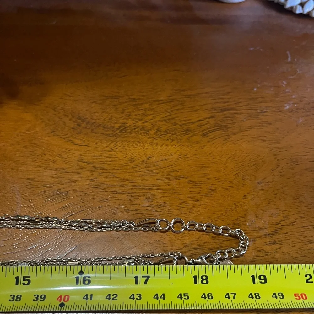 Stella & Dot Gold Necklace with Clear Pendant - Picture 14 of 14